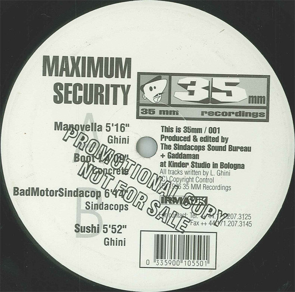 Maximum Security ‎(12")(Promo)